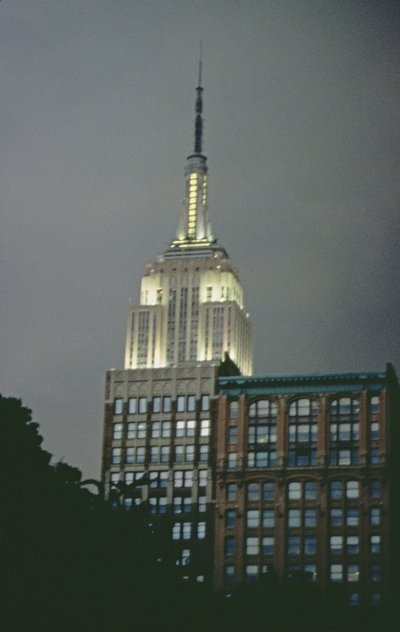 The Empire State Building by Night by Unbekannt