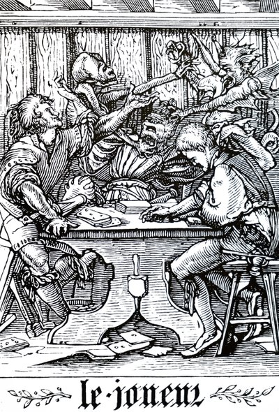 The Gambler Being Visited by Death by Unbekannt