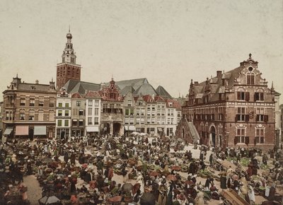 The Great Market, Nijmegen, c.1900 by Unbekannt