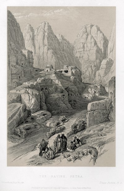 The Theatre in Petra by Unbekannter Künstler