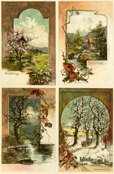 The Four Seasons by Unbekannter Künstler