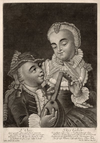 The hearing, Augsburg, c.1760 by Unbekannter Künstler