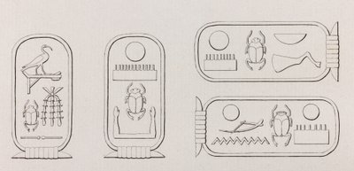 Thebes: Hieroglyphics, close up by Unbekannt
