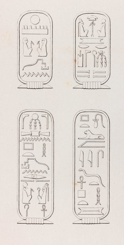 Thebes: Hieroglyphics (close up) by Unbekannt
