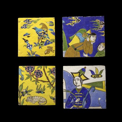 Top left: Bird Tile. Iran, Esfahan (?) by William M. Timlin