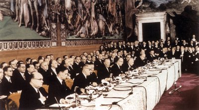 Treaty of Rome, 25th March 1957 by Unbekannter Künstler