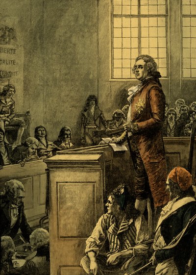 Trial of Louis XVI, King of France by Unbekannter Künstler