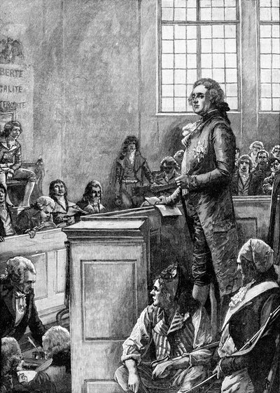 Trial of Louis XVI, King of France by Unbekannter Künstler