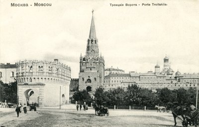 Troitskaia Bashnia (Trinity Gate), Moscow by Unbekannter Künstler