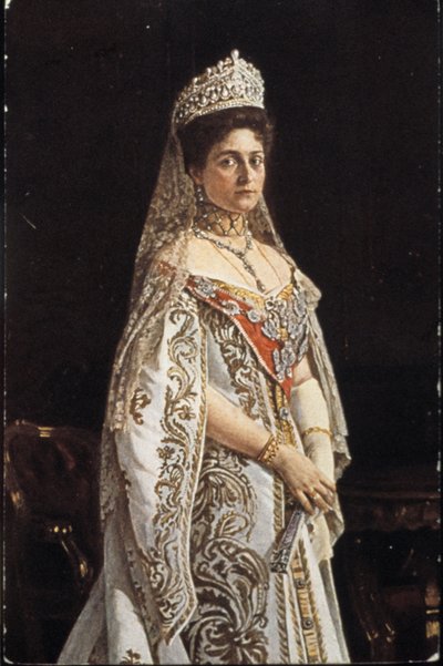 Tsarina Alexandra Fyodorovna (1872-1918) by Unbekannter Künstler