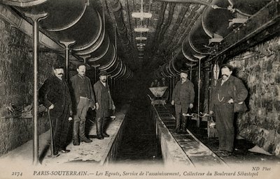 Underground Paris - the sewers by Unbekannter Künstler