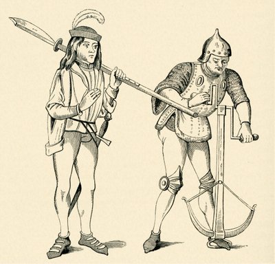 Varlet/Squire and Archer by Unbekannter Künstler