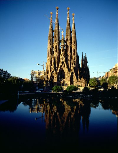 View of the Sagrada Familia Cathedral by Unbekannt