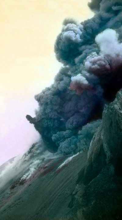 West Side of Mount Stromboli by Unbekannter Künstler