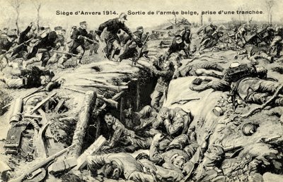 World War I: Siege of Antwerp by Unbekannter Künstler
