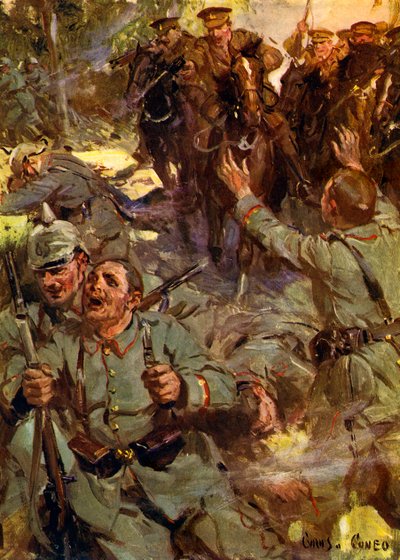 World War I battle by Unbekannter Künstler