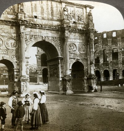 Arch of Constantine, Rome, Italy by Underwood and Underwood