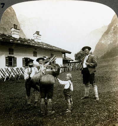 Bavarian Mountaineers, Germany by Underwood and Underwood