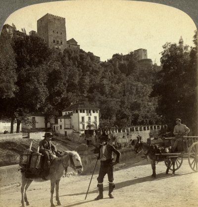 The Alhambra, Granada, Andalusia, Spain by Underwood and Underwood