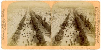 The Champs Elysees, Paris, France by Underwood and Underwood