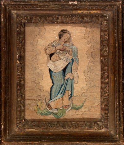 Collage Fabric Madonna by Unidentified