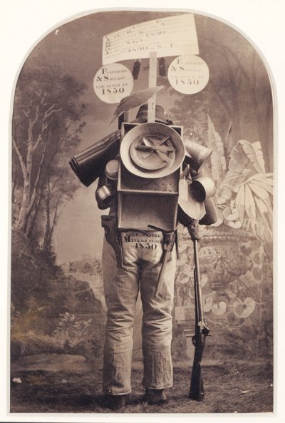 "Forty-niner" Street Advertiser in Studio, San Francisco by Unidentified