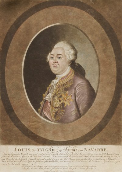Louis XVI, King of France and Navarre by Unidentified