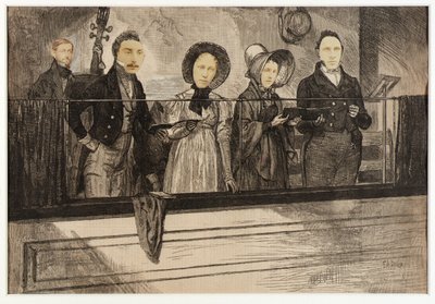 The Singing Seats in an Old-Time Country Church by Unidentified