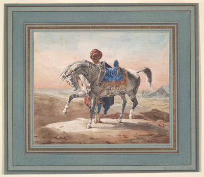Arab Standing by a Horse by Unknown