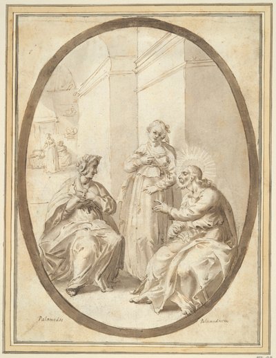 Christ in the House of Martha and Mary by Unknown
