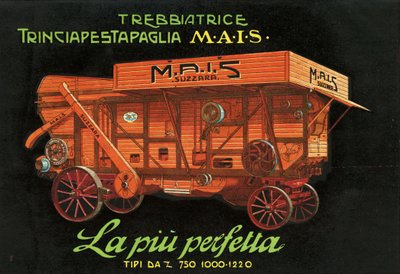Farm Machinery. Suzzara, 1925 by Unknown