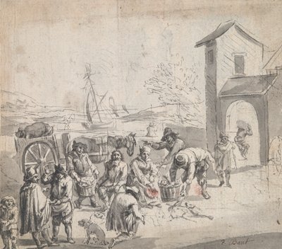 Harbor Scene by Unknown