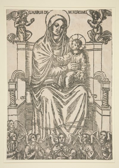 Madonna and Child Enthroned by Unknown