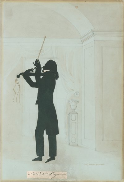 Niccolo Paganini - Silhouette by Unknown