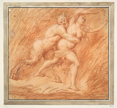 Nymph and Satyr by Unknown