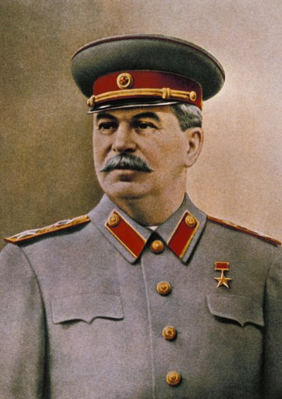 Portrait of Joseph Stalin (1879 - 1953) by Unknown
