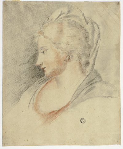 Profile Portrait of Woman by Unknown