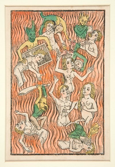 Purgatory, Illustration from Der Seelen-Wurzgarten by Unknown