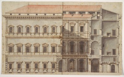 Rendering of the Palazzo Farnese, Rome by Unknown