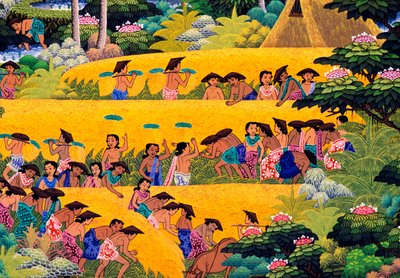 Rice Harvest, Bali by Unknown