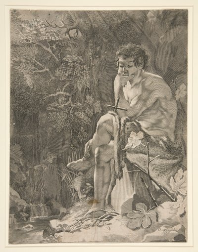Saint John in the Desert by Unknown