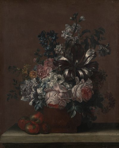 Still Life with Flowers and Fruit by Unknown