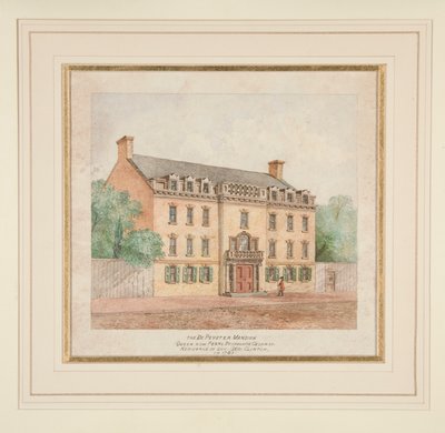 The DePeyster Mansion by Unknown