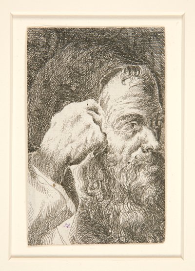 Untitled (Head of a Bearded Man) by Unknown