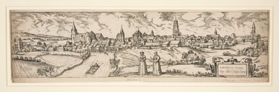 Untitled (Schloss Lienhart, etc. Townscape of Laugigen) by Unknown