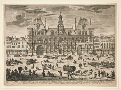View of the Hotel de Ville, Paris by Unknown