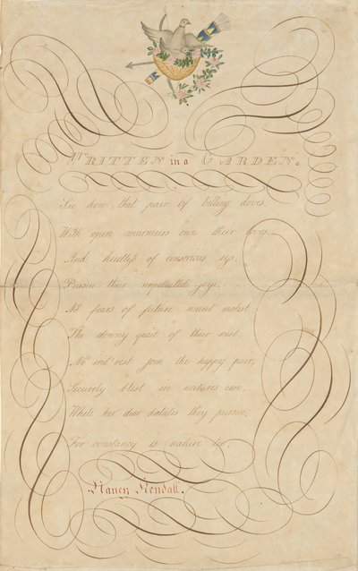 Written in a Garden by Unknown
