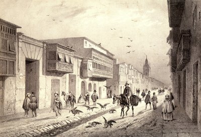 A Street in Valladolid in Lima, Peru. by Unknown artist
