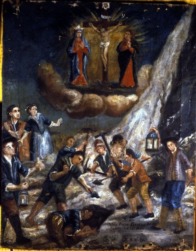 An Avalanche in the Mountains by Unknown artist