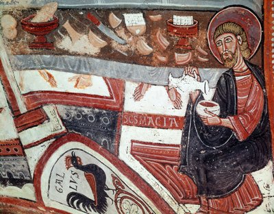 Apostle Serving Wine (detail) by Unknown artist